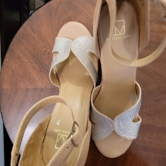 MATERIAL GIRL PLASFORM  WEDGE OPEN TOE WOMEN"S SANDAL - Picture 7 of 14